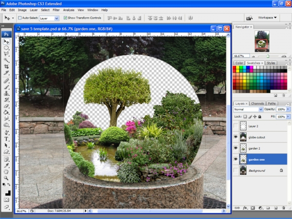 Creation of Summer Globe: Step 4